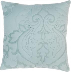img 2 attached to BrylaneHome'S Seaglass Blue Amelia Pillow: Chic And Comfy Square Cushion For Your Home