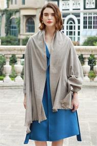 img 3 attached to Pashmina Wedding Scarves Evening Dresses Women's Accessories : Scarves & Wraps