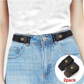 img 3 attached to 👖 Elastic WHIPPY Buckleless Men's Belts: The Ultimate Comfortable and Invisible Accessory