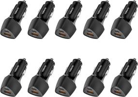 img 4 attached to SUNDA USB C Fast Car Charger (10-pack) - Dual Ports PD&QC3.0, Cell Phone Automobile Chargers for iPhone 12/12 Pro/Max/12 Mini/iPhone 11 - Compatible with Apple Smart-Phones and Android