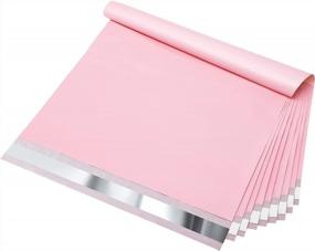 img 4 attached to Почтовые ящики Fuxury Poly: 100 водонепроницаемых почтовых пакетов для малого бизнеса в розовом цвете сакуры