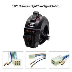 img 1 attached to 🏍️ Enhance Motorcycle Safety & Performance: 1PZ SR1-H01 Universal Light Turn Signal Switch, Flasher Relay & Horn for Honda, KTM, Suzuki, Kawasaki & Yamaha