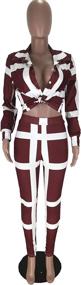 img 3 attached to 👗 Remelon Womens Stripe Outfits Jumpsuits - Stylish and Versatile Women's Clothing Collection