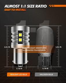 img 1 attached to Upgrade Your RV Lighting With SEALIGHT 1156 LED Bulbs: Super Bright And Versatile For Interior, Trunk, And Dome Lighting