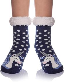 img 4 attached to Winter Slipper Stocking Toddler Penguin Girls' Clothing via Socks & Tights
