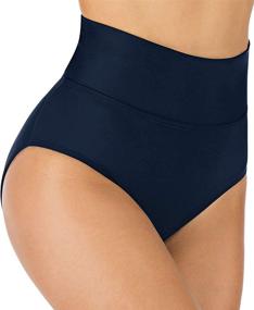 img 4 attached to Micosuza Waisted Bottoms Control Tankini Women's Clothing ~ Swimsuits & Cover Ups