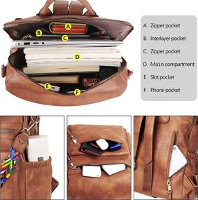 img 1 attached to 🔒 Secure and Stylish: Lightweight Anti-Theft Rucksack for Women - Detachable Handbags & Wallets - Fashionable Backpacks