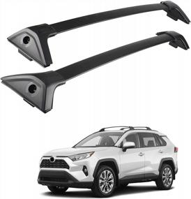 img 4 attached to 2019-2022 RAV4 Roof Rack Cross Bars | Cargo Luggage Kayak Bicycles Canoe Carrier For Rooftop Rails