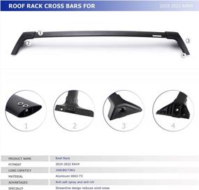 img 3 attached to 2019-2022 RAV4 Roof Rack Cross Bars | Cargo Luggage Kayak Bicycles Canoe Carrier For Rooftop Rails