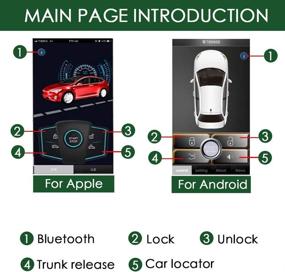 img 1 attached to 🔑 Keyless Entry & Trunk Open via Remote/Phone with Remote Engine Starter