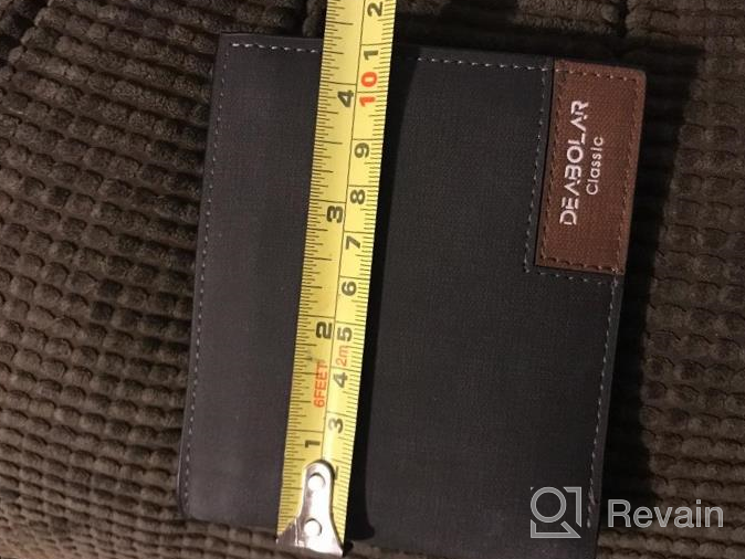 img 1 attached to Classic CKLT Bifold Leather Wallet in Sleek Black: Sturdy & Stylish review by Melvin Boss