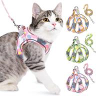 lukovee cat harness and leash: adjustable escape proof vest for walking, with reflective strips - lightweight step-in jacket for traveling, hiking, and small pets logo