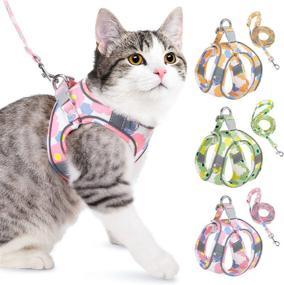 img 4 attached to Lukovee Cat Harness and Leash: Adjustable Escape Proof Vest for Walking, with Reflective Strips - Lightweight Step-in Jacket for Traveling, Hiking, and Small Pets