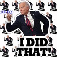 🤣 100pcs i did that funny biden stickers: hilarious spoof for biden supporters, perfect for car bumpers & helmets логотип