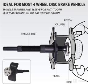 img 3 attached to Universal Auto Disc Brake Caliper Piston Wind Back Repair Replacement Tool Kit by FIRSTINFO