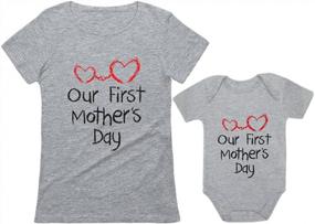img 4 attached to Комплект одинаковых рубашек «Мама и я» ко Дню первой матери - идеальный подарок для новой мамы