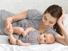 img 3 attached to Комплект одинаковых рубашек «Мама и я» ко Дню первой матери - идеальный подарок для новой мамы