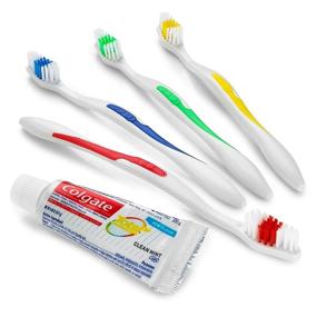 img 3 attached to 🪥 Disposable Toothbrushes with Individually Packed Toiletries and Toothpaste