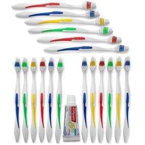 img 2 attached to 🪥 Disposable Toothbrushes with Individually Packed Toiletries and Toothpaste