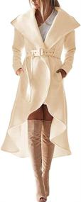 img 4 attached to SAUKOLE Womens Winter Trench Outwear Women's Clothing at Coats, Jackets & Vests