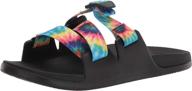 chaco women's chillos slide black athletic shoes for women logo