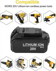 img 3 attached to Energup 2Pack DCB206 Сменный комплект адаптера для батарей Dewalt 20 В, адаптер батареи DCB090 для зарядного устройства USB Dewalt 20 В MAX со светодиодной подсветкой для литиевой батареи Dewalt 20 В DCB200 DCB203 DCB204 DCB205