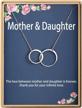 s925 sterling silver mom daughter necklace - perfect christmas gift for mother and daughter! logo