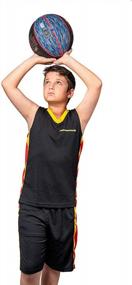 img 1 attached to Youth Kids Basketball Jerseys Shirt Sports Shirts & Athletic Shorts Set Age 6-12 Team Uniforms