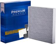 pg cabin air filter pc99204c for volkswagen tiguan 2018-2022, jetta 2019-2021, atlas 2018-2022, gti 2014-2021, golf 2015-2018, audi q3 2019-2022, a3 2013-2023, and golf sportwagen 2015-2019 логотип