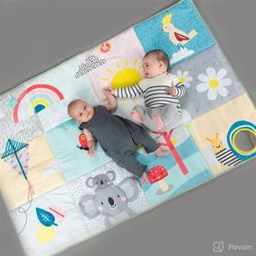 img 3 attached to 🐨 Taf Toys Koala Daydream: Washable Extra Large Cushioned Baby Play Mat with Baby-Safe Mirror, Crinkle Koala Ears, Teether & Rings - Ideal for Newborns