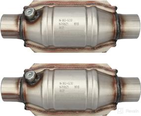 img 4 attached to MAYASAF【2 Pack】2 25 Universal Catalytic Converter