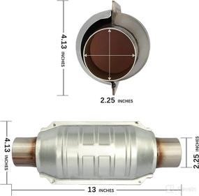 img 2 attached to MAYASAF【2 Pack】2 25 Universal Catalytic Converter