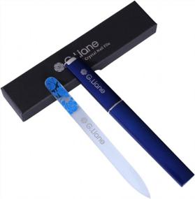 img 4 attached to G.Liane Professional Nail File Manicure Pedicure Kit For Natural, Acrylic, And Gel Nails - Home And Salon Use (Rose Blue)