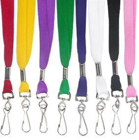 img 1 attached to Solid Color Tube Lanyards - Choose Your Quantity & Color From PinMart!
