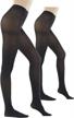 solid color footed pantyhose tights for women - 80 denier semi-opaque for flawless coverage logo