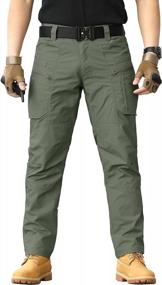 img 3 attached to CARWORNIC Ripstop Military Cargo Pants For Men - Lightweight And Water-Resistant Tactical Pants Ideal For Outdoor Hiking And Work