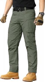 img 4 attached to CARWORNIC Ripstop Military Cargo Pants For Men - Lightweight And Water-Resistant Tactical Pants Ideal For Outdoor Hiking And Work