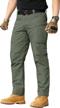 carwornic ripstop military cargo pants for men - lightweight and water-resistant tactical pants ideal for outdoor hiking and work logo