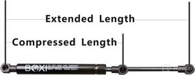 img 3 attached to Set of 2 BOXI Hood Lift Supports Struts Shocks for Dodge Dakota 2005-2011, Dodge Ram Dakota 2011, Mitsubishi Raider 2006-2009, Ram Dakota 2011 Hood, Part Number 6312, Replaces SG314038