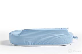 img 1 attached to Premium Adjustable Blue Nursing Pillow by My Brest Friend – Vinyl material included