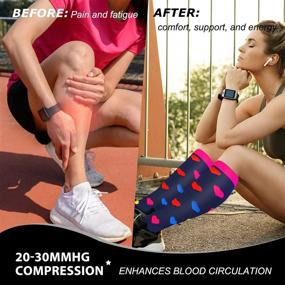 img 2 attached to Premium Graduated Compression Socks For Active Men And Women - 20-30MmHg Support For Running, Soccer, Nurses And More