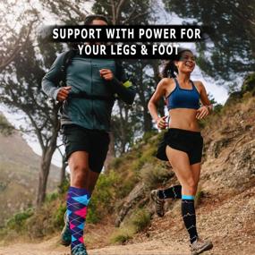 img 1 attached to Premium Graduated Compression Socks For Active Men And Women - 20-30MmHg Support For Running, Soccer, Nurses And More