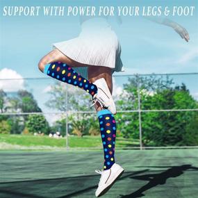 img 3 attached to Premium Graduated Compression Socks For Active Men And Women - 20-30MmHg Support For Running, Soccer, Nurses And More