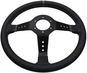 img 2 attached to 🏎️ Sparco 015L800PL Steering Wheel - L777 Black Leather Suede Lightweight