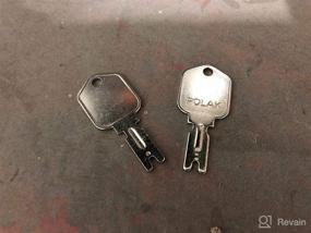 img 3 attached to VHOB 3 Keys- 1430 Forklift Key: Compatible with Hyster, Clark, Yale, Daewoo & More Heavy Equipment Ignition Keys