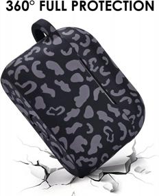img 2 attached to Cute And Stylish Dark Leopard Airpods Pro 2 Case Cover With Bracelet Keychain - Perfect For Female Apple Users!