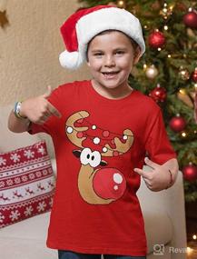 img 1 attached to Reindeer Christmas Toddler Infant T Shirt Apparel & Accessories Baby Girls made as Clothing
