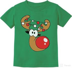 img 4 attached to Reindeer Christmas Toddler Infant T Shirt Apparel & Accessories Baby Girls made as Clothing