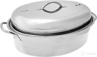 🍳 premium 10-quart stainless steel fox run oval roaster set – high-quality for superior roasting logo