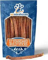 12-count 12 inch bully sticks for dogs from k9warehouse logo